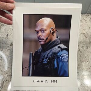 Samuel L Jackson Signed S.W.A.T. Photo Autograph Movie Memorabilia 2003‎